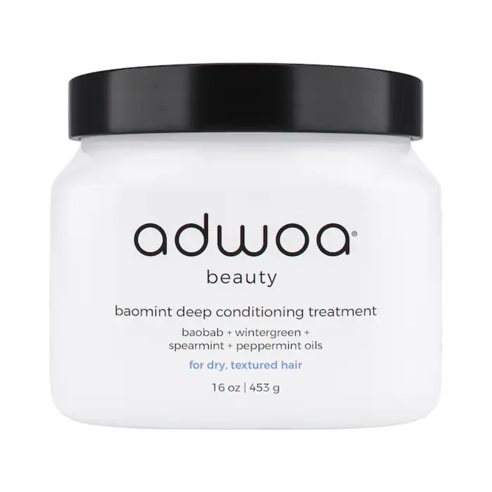 New - Adwoa Beauty Baomint™ Deep Conditioning Treatment Travel Size 3.3 Oz
